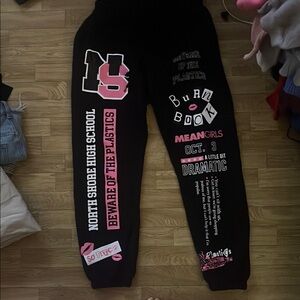 MEAN GIRLS X F21 Black Graphic Sweat Pants